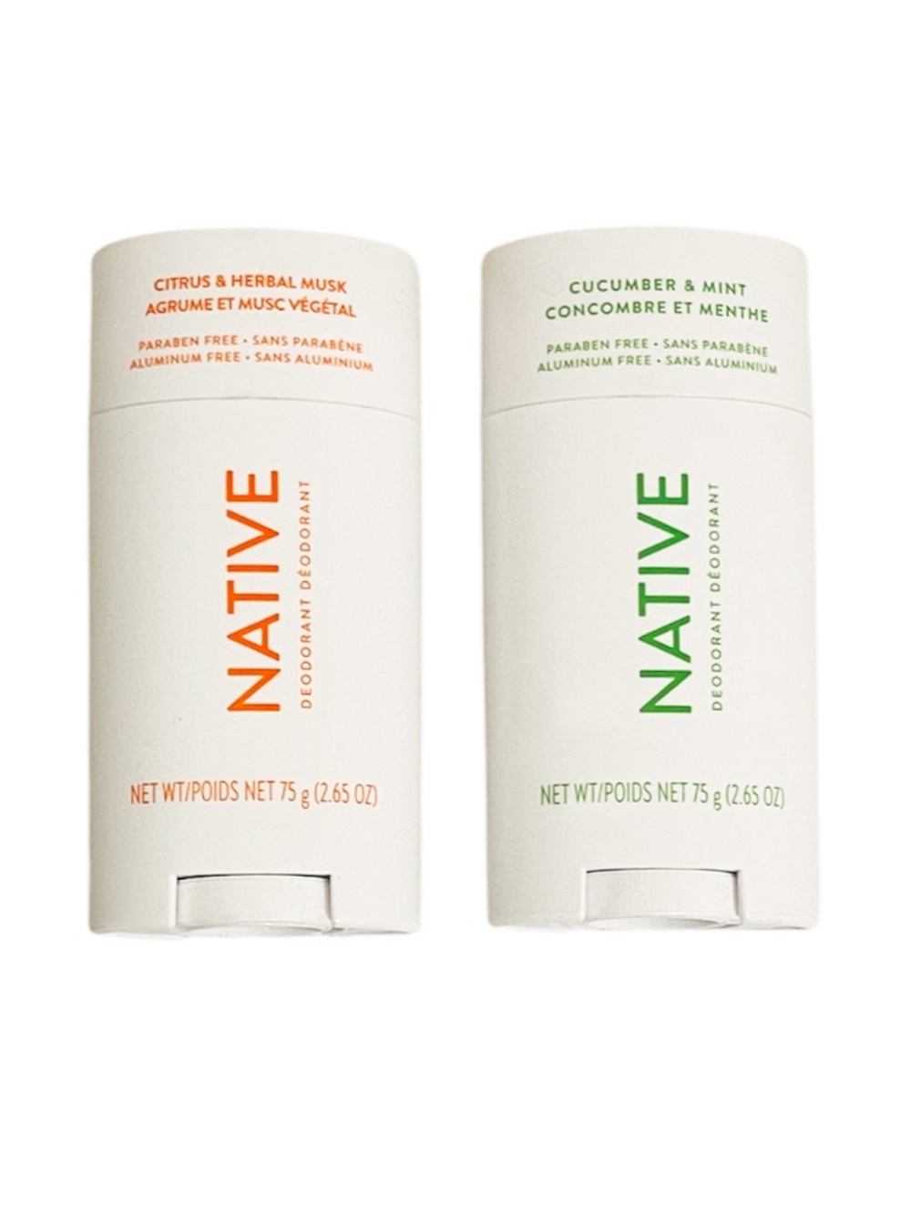 x2 Brand New Native Deoderants